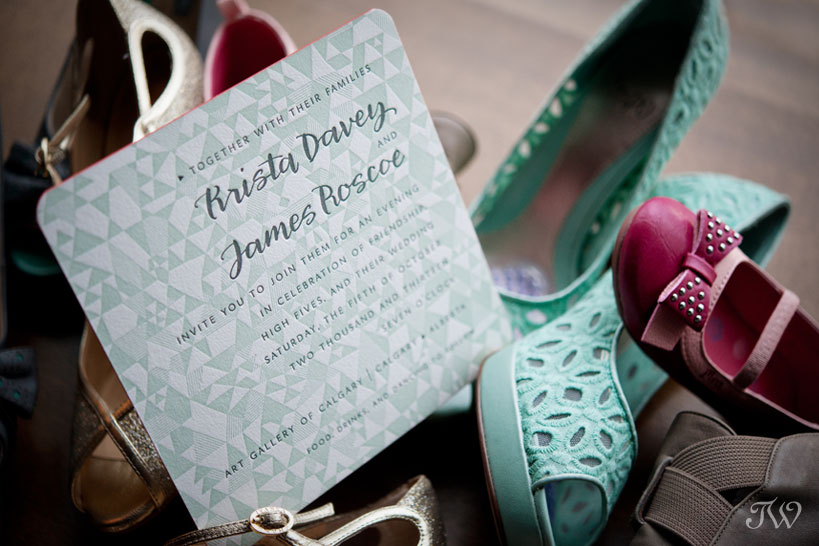 Art-gallery-of-Calgary-wedding-photographs-colorful-shoes