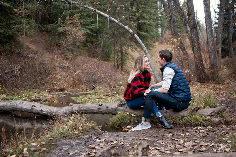 Justine & Geoff's Big Hill Springs engagement session captured by Tara Whittaker Photography