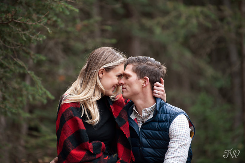 Justine & Geoff's Big Hill Springs engagement session captured by Tara Whittaker Photography