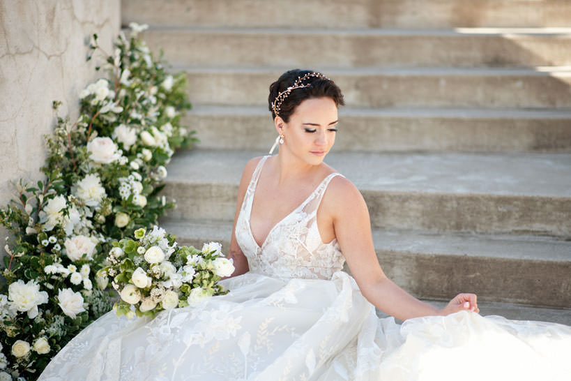 Floral installation from Flowers by Janie at Spruce Meadows captured by Tara Whittaker Photography