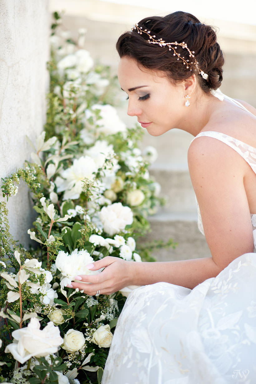 Floral installation from Flowers by Janie at Spruce Meadows captured by Tara Whittaker Photography